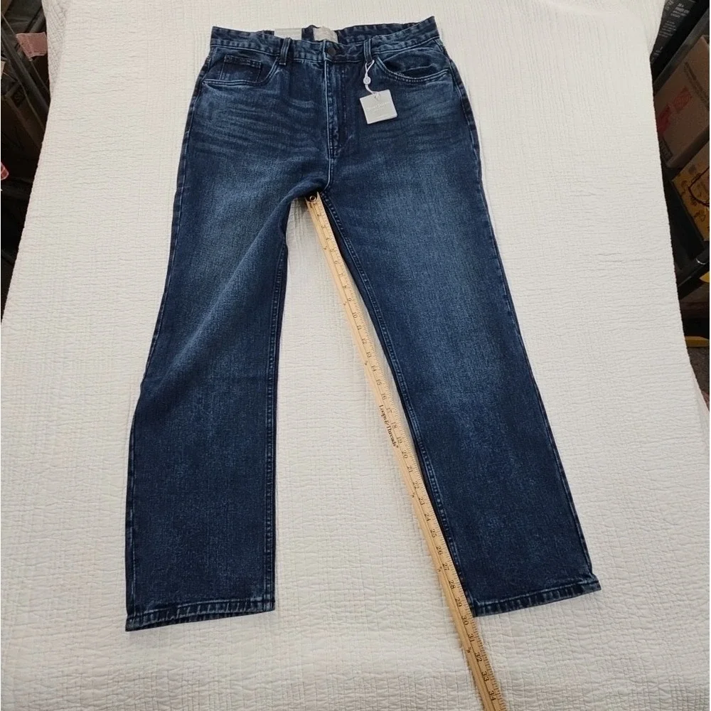 Hickey Freeman Jeans‎ Men's 36x32 Medium Wash Straight Leg NEW 100% Cotton NWT